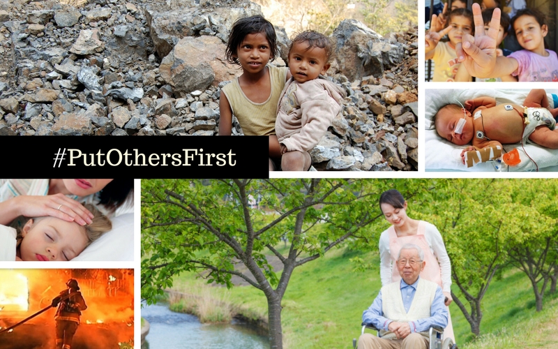 Join us for our #PutOthersFirst hashtag challenge!