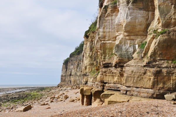 Hastings cliffs where Teilhard searched for fossils © 2024 Frank Frost Productions. All Rights Reserved. 