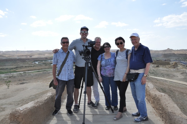 Production team at Shuidonggou site. © 2024 Frank Frost Productions. All Rights Reserved. 