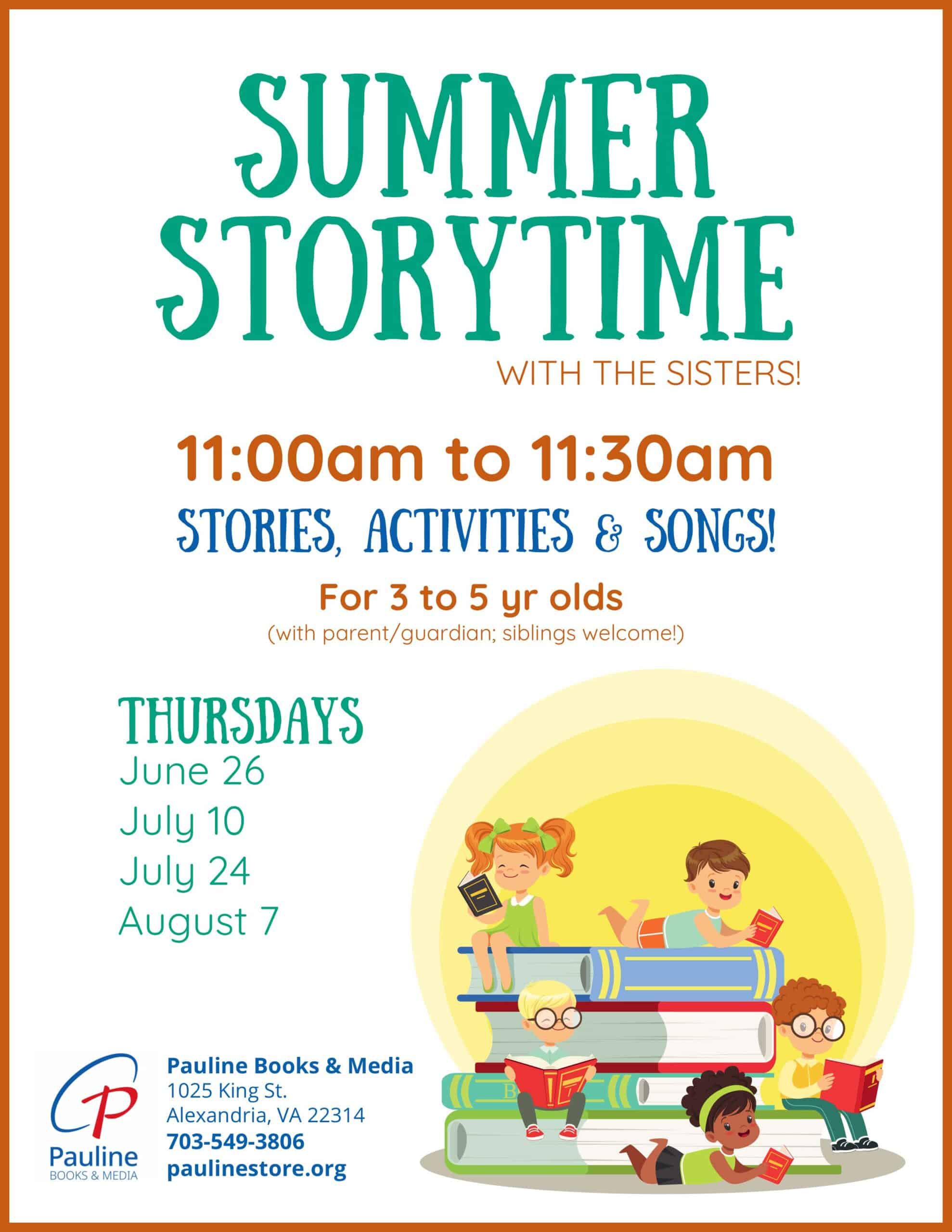 2025 Summer Storytime Flyer